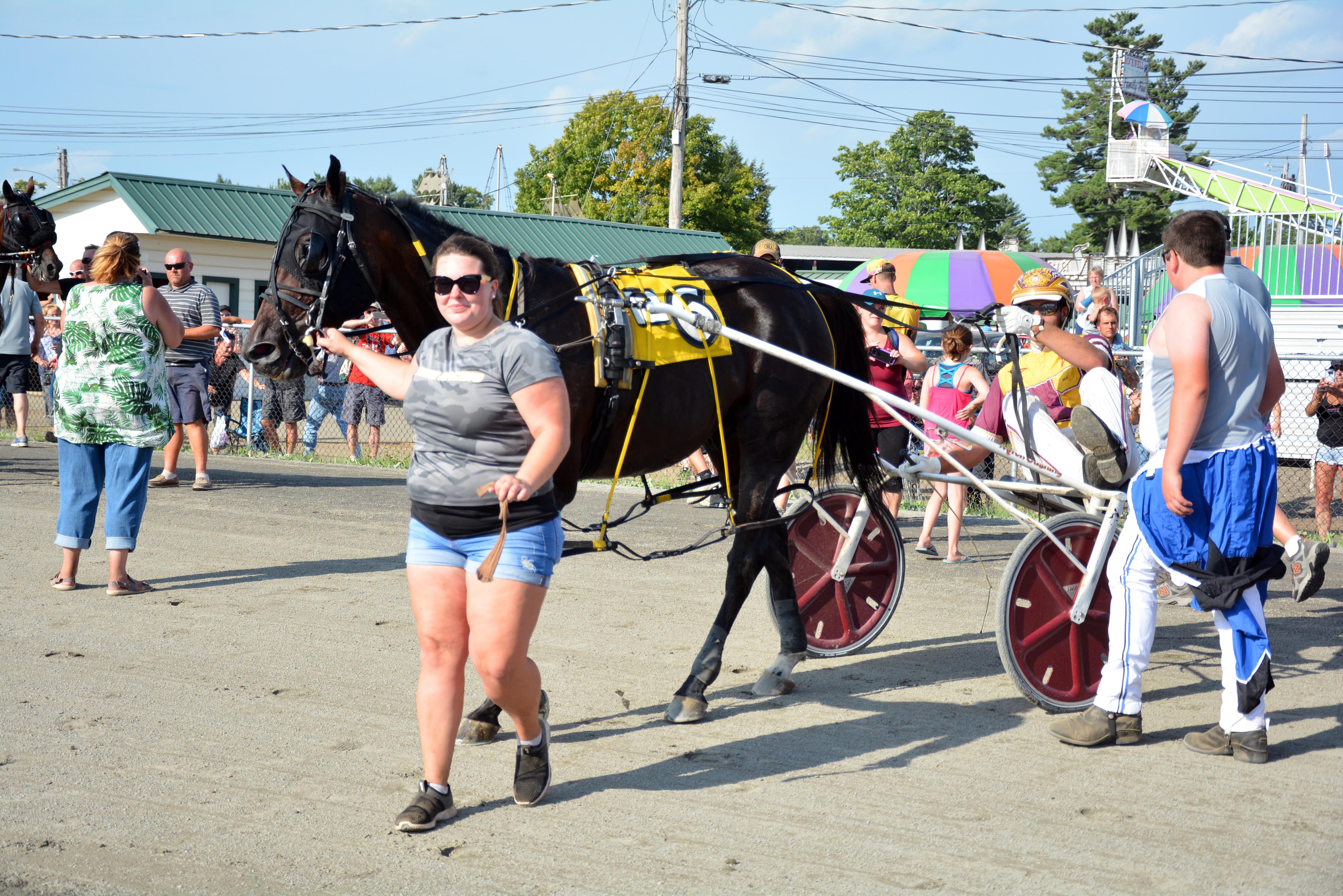 In the Winner’s Circle After Race 12 at the Windsor Fair, Kennebec County, Maine
